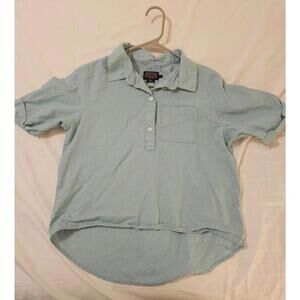 Women's Small Pendleton Tan Crew Cut Long Sleeve Shirt
